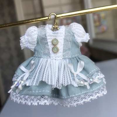 taobao agent [Single product] Dress OB11 Smooth Bubble Bubble Sleeve 1/12 point BJD skirt molly skirt baby clothes
