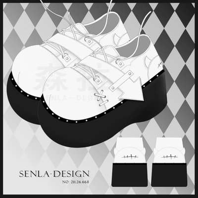 taobao agent (I like to please collect) Senla original, sub -culture thick shoes, demon element series ~
