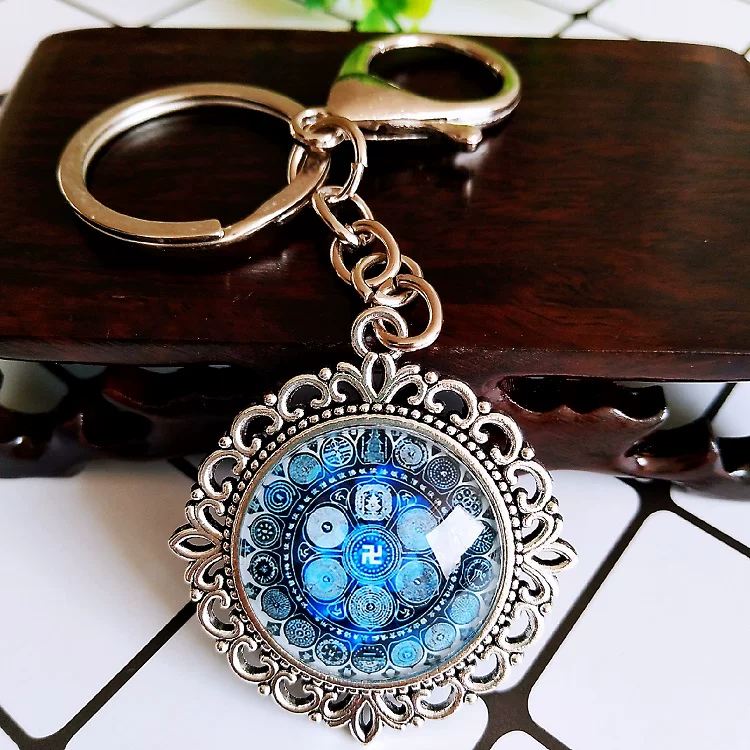 [Brahma handicraft] Diamond Tibetan's successful victory wins, gathered keychain pendant to connect