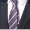 手打款9cm领带A15紫色白条
