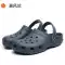 Mùa Hè Croc Giày Nữ Bao Đầu Dày-Đế Giày Đi Biển Nam Y Tá Giày Sandal Đế Bằng Chống Trơn Trượt thạch Ngoài Trời Dép 