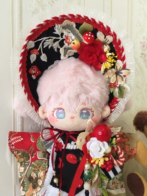 taobao agent Only hats, original cotton doll hat 20 various specifics and wind black flowers kimono big hat BB hat