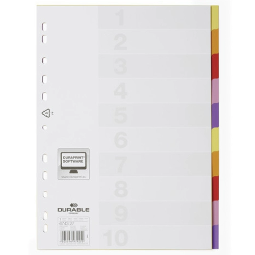 DURABLE 6743: немецкий Durabao Ten -Layer Plastic PP Пористый индекс (22x30 см)