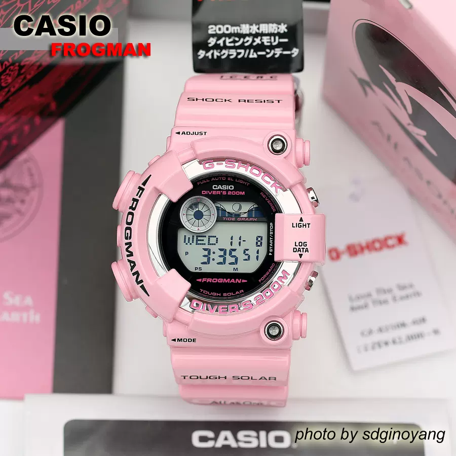 CASIO卡西欧G-SHOCK FROGMAN GF-8250K-4JR 粉蛙人ICERC 全新结束- Taobao