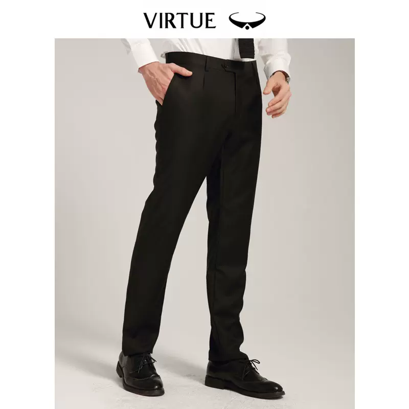 Virtue 富绅 澳洲进口纯羊毛 男式单褶西裤 天猫优惠券折后￥59包邮（￥558-499）