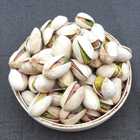 开心果大颗粒 无漂白原生态原色开心果盐焗味原味麻辣味500克