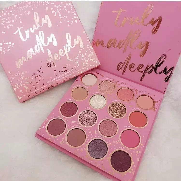 Американский Colourpop Кара Бабл Нью 16-цветная тени для глаз Trily безумно глубоко
