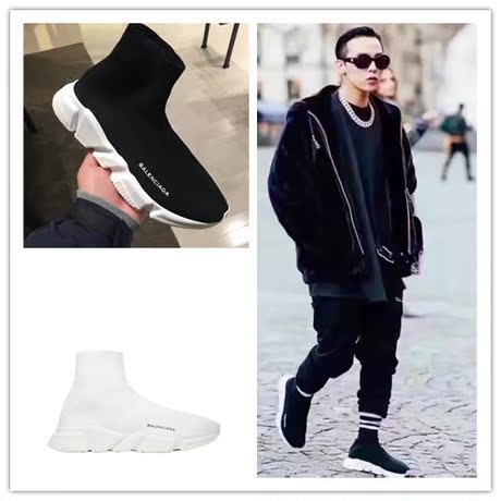 现货balenciaga 巴黎世家 弹力套脚 高筒增高袜子靴 运动鞋男女
