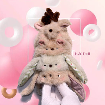 taobao agent OB11 baby plush hat animal series K.XDOLLX new product eight -point products non -material bag