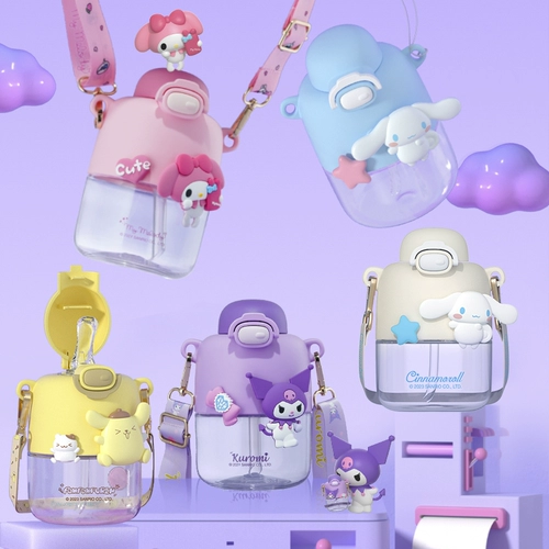 Высококачественный милый вместительный и большой пластиковый стакан со стаканом