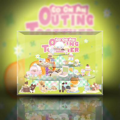 taobao agent [Can't move] Popmart Bubble Mart DIMOO together go to the outing blind box dedicated display box