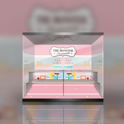 taobao agent [Can't move] Bubble Martla Bubu Labubu Dessert Series Blind Basic Blind 12 -person Steel Stairs Display Box