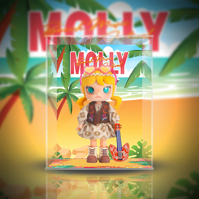 taobao agent [Can't move] Bubble Molly Molly Beach Music Festival BJD Tide Dedicated display box