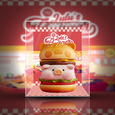 taobao agent 【Move】52TOYS Lulu Pig Pork Burger Series Dedicated Dedicated Show