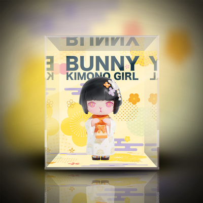 taobao agent 【Move】Bubble Matt Bunny Rabbit Kimono Girl Card Card Tide Dedicated Display Box