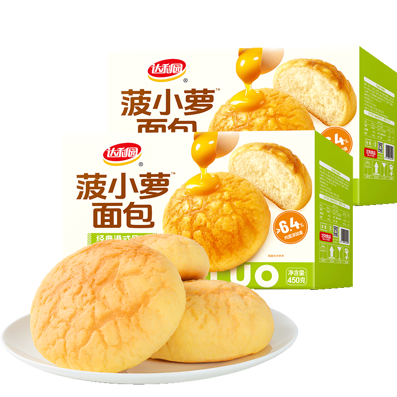 达利园糕点蔓越莓提子面包蛋糕吐司点心零食小吃开袋即食代餐