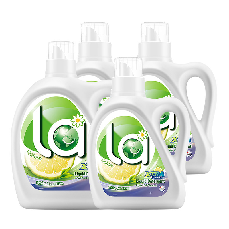 【下拉详情享优惠】威露士la自然除菌洗衣液套装白茶晨露（香橼）