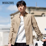 WOOG2005 Синяя весенняя трендовая рубашка, 2020, в корейском стиле