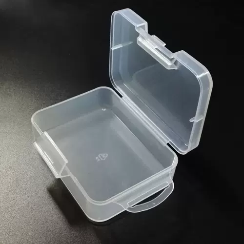 Маленькие детали Пластиковая прозрачная коробка PP, коробка размера идентификационных карт, коробка для студенческих канцелярских товаров, модель, грязевая коробка
