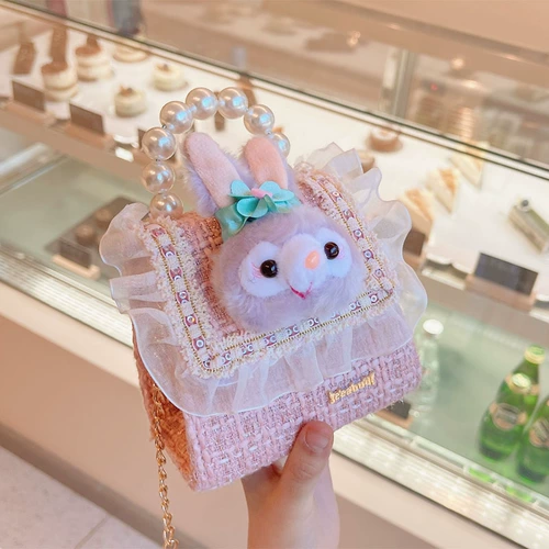 Милая модная детская сумка, детская цепь, кружевной портативный наряд маленькой принцессы, кружевное платье