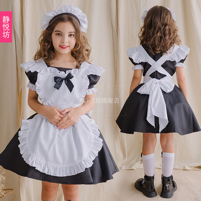 taobao agent Black and white classic school suit, for girls, children's clothing, cosplay, Lolita style