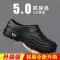 Nam Màu Đen Slip-on Mùa Hè 2024 Mới Của Đầu Bếp Giày Làm Việc Nhà Bếp Chống Thấm Nước Chống Trơn Trượt Bảo Hộ Lao Động Mũi giày Dép 