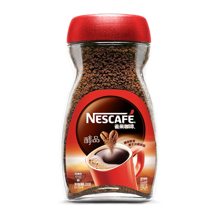 雀巢醇品美式黑咖啡速溶无糖低脂