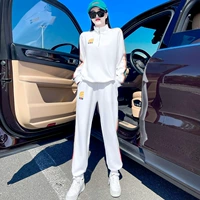 Белый лонгслив, нарукавники, комплект