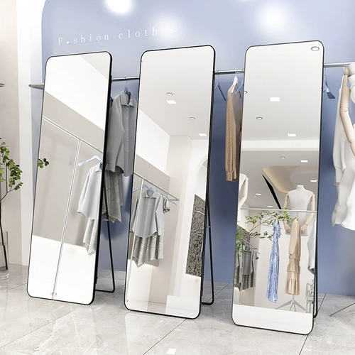 Магазин одежды зеркало в полный рост для дома, гостиной, спальни для девочек, вертикальное съемное напольное зеркало для селфи