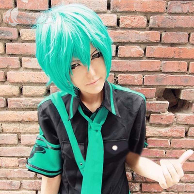 taobao agent Vocaloid, wig, green mini-skirt, cosplay