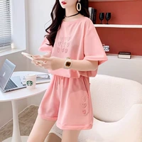 Летние штаны, комплект, шорты, тонкая детская спортивная летняя одежда, подходит для подростков, свободный крой