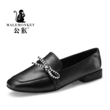 公猴 Демисезонная обувь для кожаной обуви, универсальные лоферы в английском стиле для отдыха, туфли, осенняя