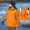 Подмышковая молния версия одиночный удар без внутреннего желчного пузыря - дневной апельсин (логотип заснеженных гор) - женский