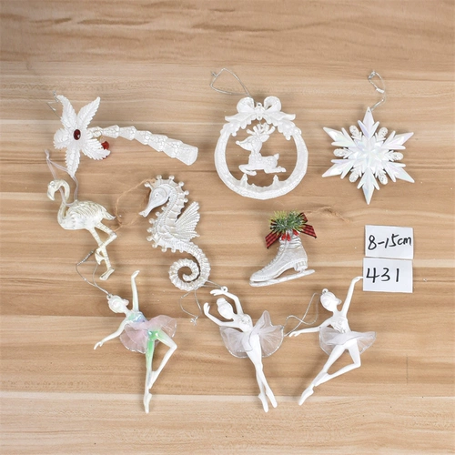 Рождественская белая пластиковая подвеска, акриловый диван, качели, аксессуар