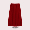 Red pleated long skirt