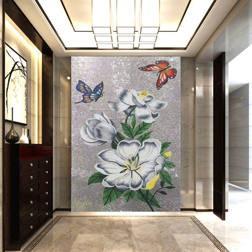 Хрустальная стеклянная ледяная нефритовая мозаичная головоломка головоломка Патрульная крыльца телевизор Фоновая стена пуртик -дорога