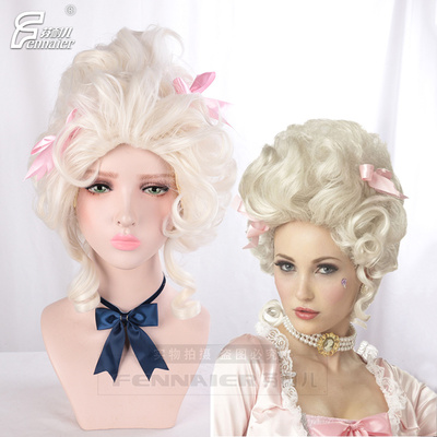 taobao agent Fenny COS fake hair Marie Antoinette Mi White Queen Gao Ding Palace Customized Wig