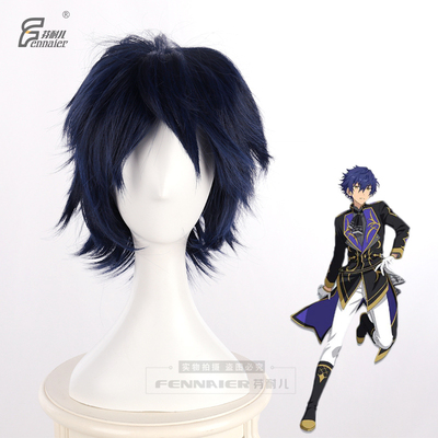 taobao agent Fenny Idol Fantasy Festival 2 Lianchun EVE dark blue anti -warning ES cos anime wig