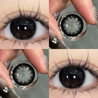 Упаковка из 10 штук] Большой красивый черный 14,5 мм [1 коробка для ношения палочек, 2 коробки для плавкой глаз]