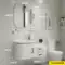 Phòng tắm thông minh hiện đại rộng 40cm phòng tắm kết hợp chậu rửa chậu rửa tủ gương phòng tắm vách giả đá phòng khách Nhà cung cấp đồ nội thất