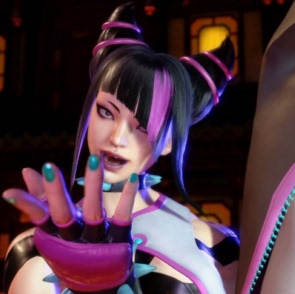 taobao agent Street fighter 6-juri cos wig styling fake hair