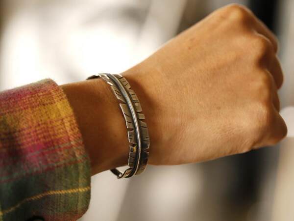 Японский прямая почтовая рассылка amp japan серебро латунь перо силуэт открытие браслет  15AO-308