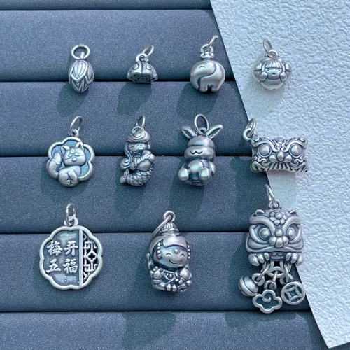 Серебряный браслет, подвеска, браслет из бисера ручной работы, 3D, DIY