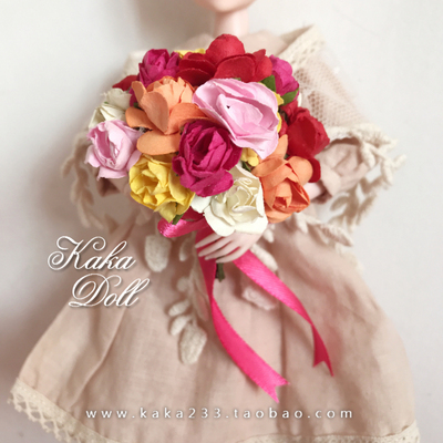 taobao agent Tea Kaka | Mini Simulation Rose Blossom AZ/OB/Keer/Xiaobu Doll 6 points Applicable to weddings to take pictures