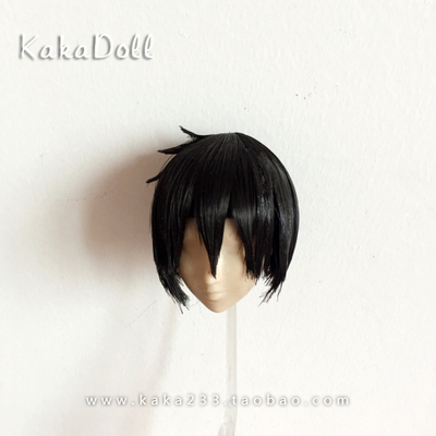 taobao agent Tea Kaka hand | Black deacon COS COS wig boys BJD/AZ/OB/Kerr/Barbie Doll