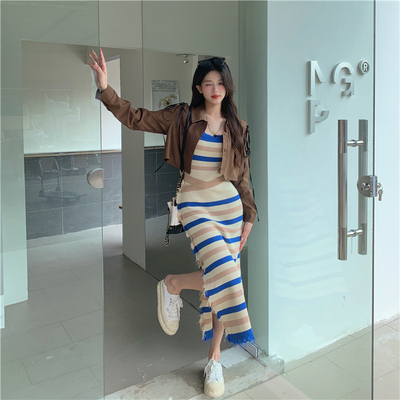 taobao agent Autumn set, dress, jacket, plus size, fitted