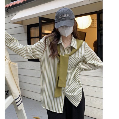 taobao agent Autumn shawl, Japanese sexy long-sleeve, top, plus size, 2022