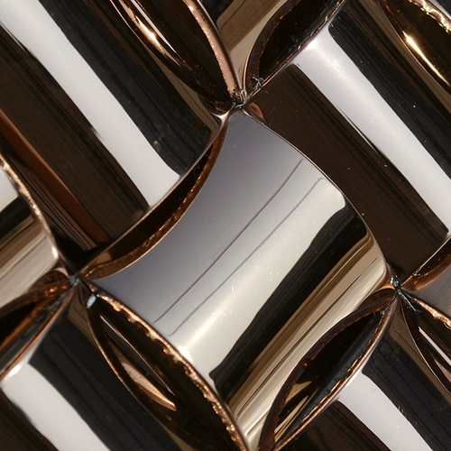 Металлическая мозаика из нержавеющей стали, арочный потолок специальной формы, золотисто-коричневый столб КТВ, украшение для бара, торгового центра