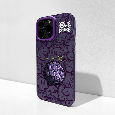 Luffy Purple Laser Gradient One Piece Anime Plus/Pro/Max – 16, 15, 14, 13, 12, 11 iPhone Case