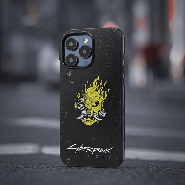 Cyberpunk 2077 Emblem Anime Metal iPhone Case